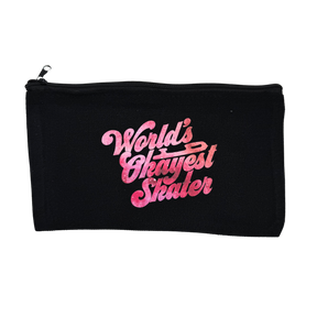 World's Okayest Skater Space Glow Zip Pouch
