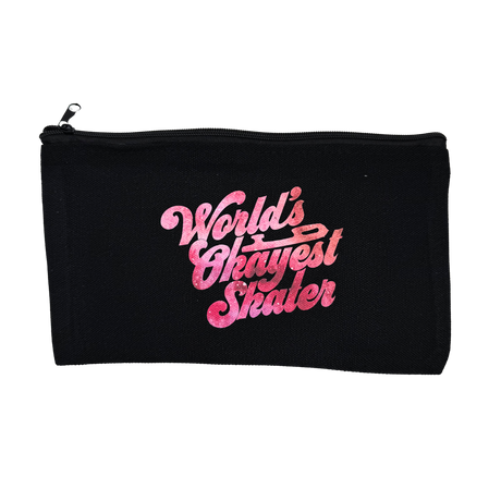 World's Okayest Skater Zip Pouch - Space Glow in the Dark - Adults Skate Too LLC