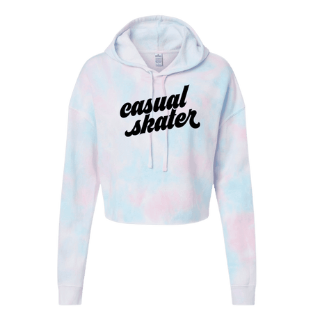 Casual Skater Cotton Candy Hooded Crop - Adults Skate Too LLC