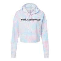 Hashtag Cotton Candy Hooded Crop