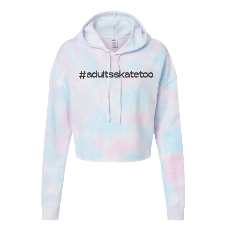 Hashtag Cotton Candy Hooded Crop
