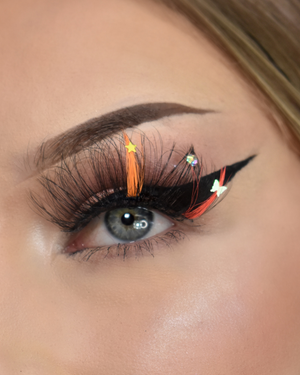 Sorbet Sparkle - Faux Mink Glam Glitter & Rhinestone Glitter Lashes