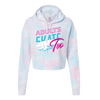 Retro Cotton Candy Hooded Crop