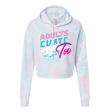 Retro Cotton Candy Hooded Crop - Adults Skate Too LLC