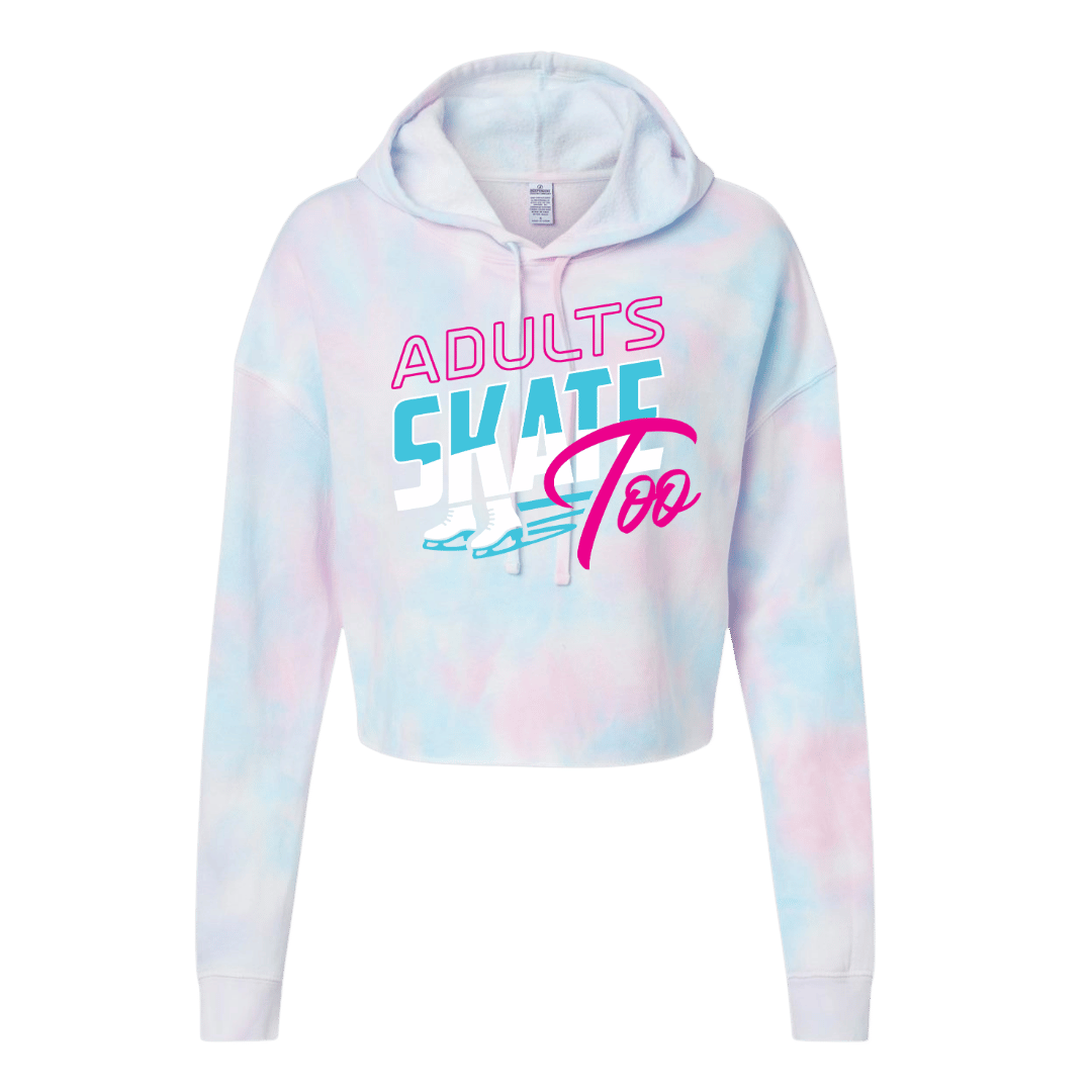 Retro Cotton Candy Hooded Crop