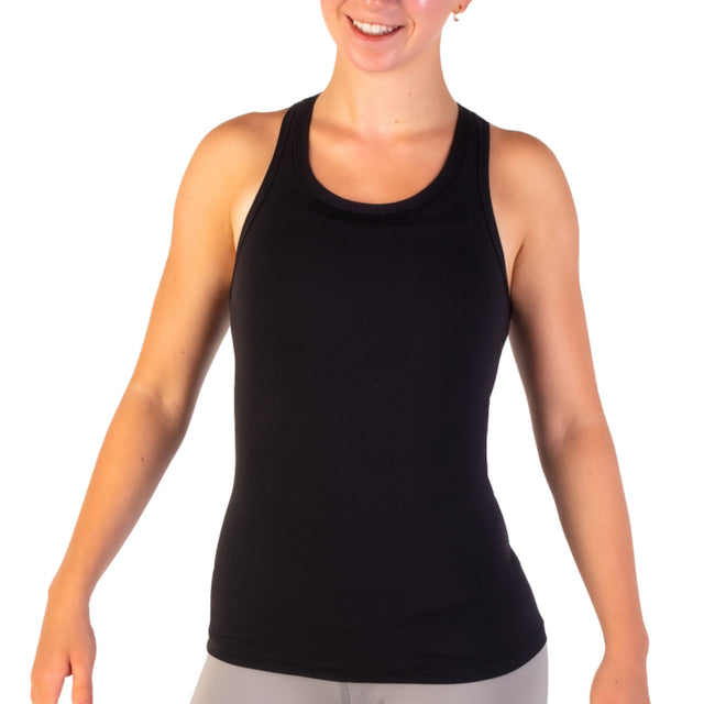 CRS Cross Ice Skating Tank Top. Racerback Full Length Athletic Shirt.