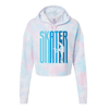 Ombré Skater Cotton Candy Hooded Crop