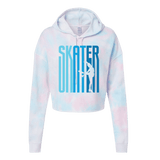 Ombré Skater Cotton Candy Hooded Crop - Adults Skate Too LLC