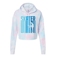 Ombré Skater Cotton Candy Hooded Crop
