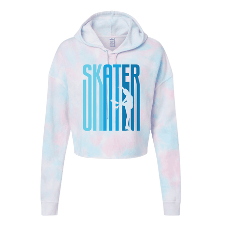 Ombré Skater Cotton Candy Hooded Crop - Adults Skate Too LLC