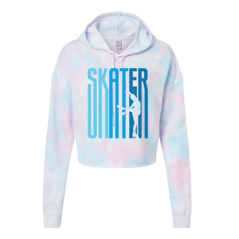 Ombré Skater Cotton Candy Hooded Crop
