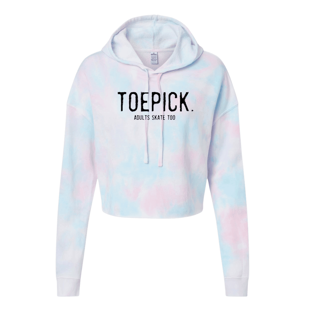 Toepick Cotton Candy Hooded Crop - Adults Skate Too LLC