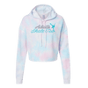 Cursive Cotton Candy Hooded Crop