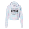 SKATING Cotton Candy Hooded Crop