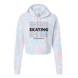 SKATING Cotton Candy Hooded Crop - Adults Skate Too LLC