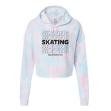 SKATING Cotton Candy Hooded Crop - Adults Skate Too LLC