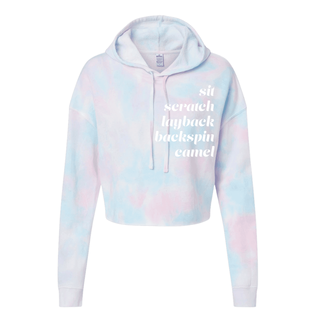 Spins Cotton Candy Hooded Crop - Adults Skate Too LLC