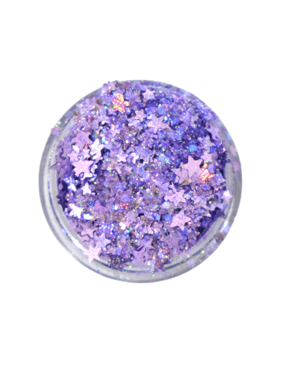 Lunautics Showgirl - Light Purple Holographic Chunky Glitter with Stars