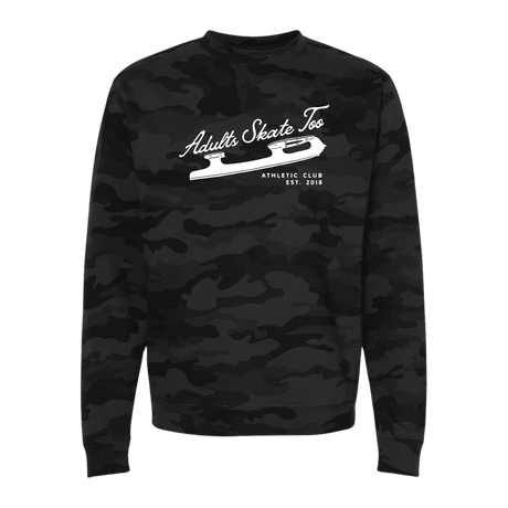 Athletic Club Camo Sweatshirt - Adults Skate Too LLC