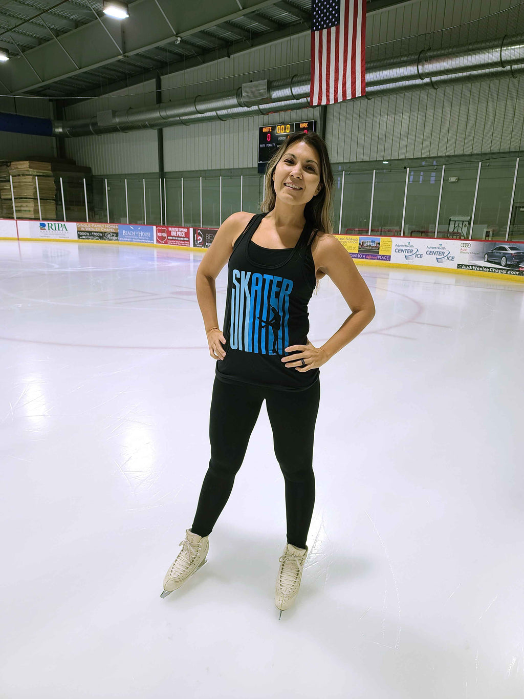 Rachel Ombre Skater tank Top