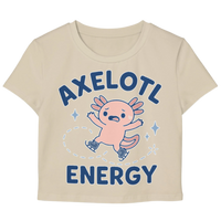 Axelotl Energy Women's Baby Tee - Adults Skate Too LLC
