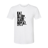 Eat Sleep Skate Repeat T-Shirt - Adults Skate Too LLC