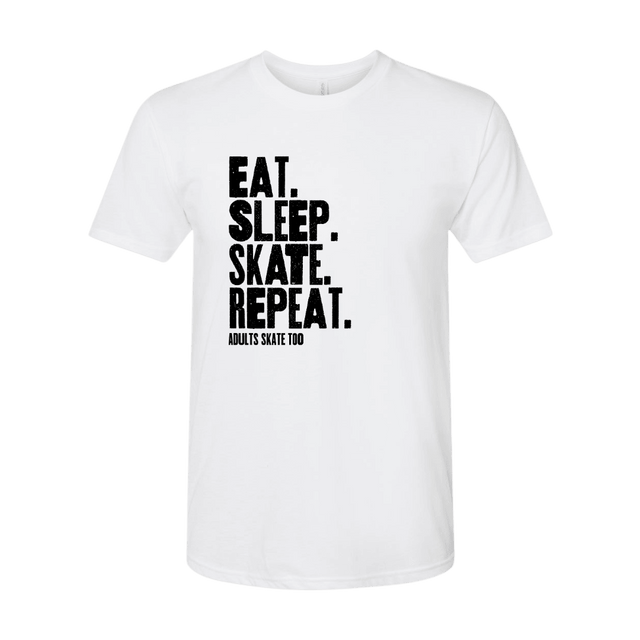 Eat Sleep Skate Repeat T-Shirt - Adults Skate Too LLC