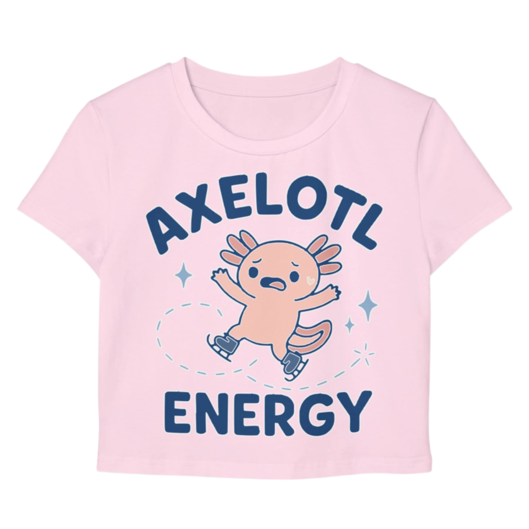 Axelotl Energy Women's Baby Tee - Adults Skate Too LLC