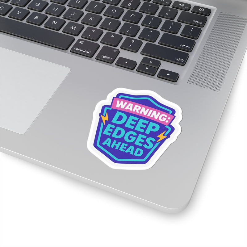 Warning: Deep Edges Ahead Stickers - Adults Skate Too LLC