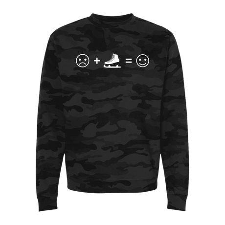 Emoji Camo Sweatshirt - Adults Skate Too LLC