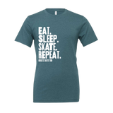 Eat Sleep Skate Repeat T-Shirt - Adults Skate Too LLC