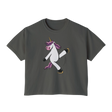 Skating Unicorn Women's Boxy Tee