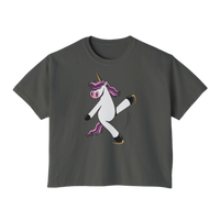 Skating Unicorn Women's Boxy Tee