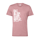 Eat Sleep Skate Repeat T-Shirt - Adults Skate Too LLC