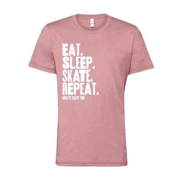 Eat Sleep Skate Repeat T-Shirt - Adults Skate Too LLC