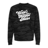 World's Okayest Skater Camo Sweatshirt