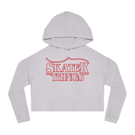 Skater Things Cropped Hooded Sweatshirt - Adults Skate Too LLC
