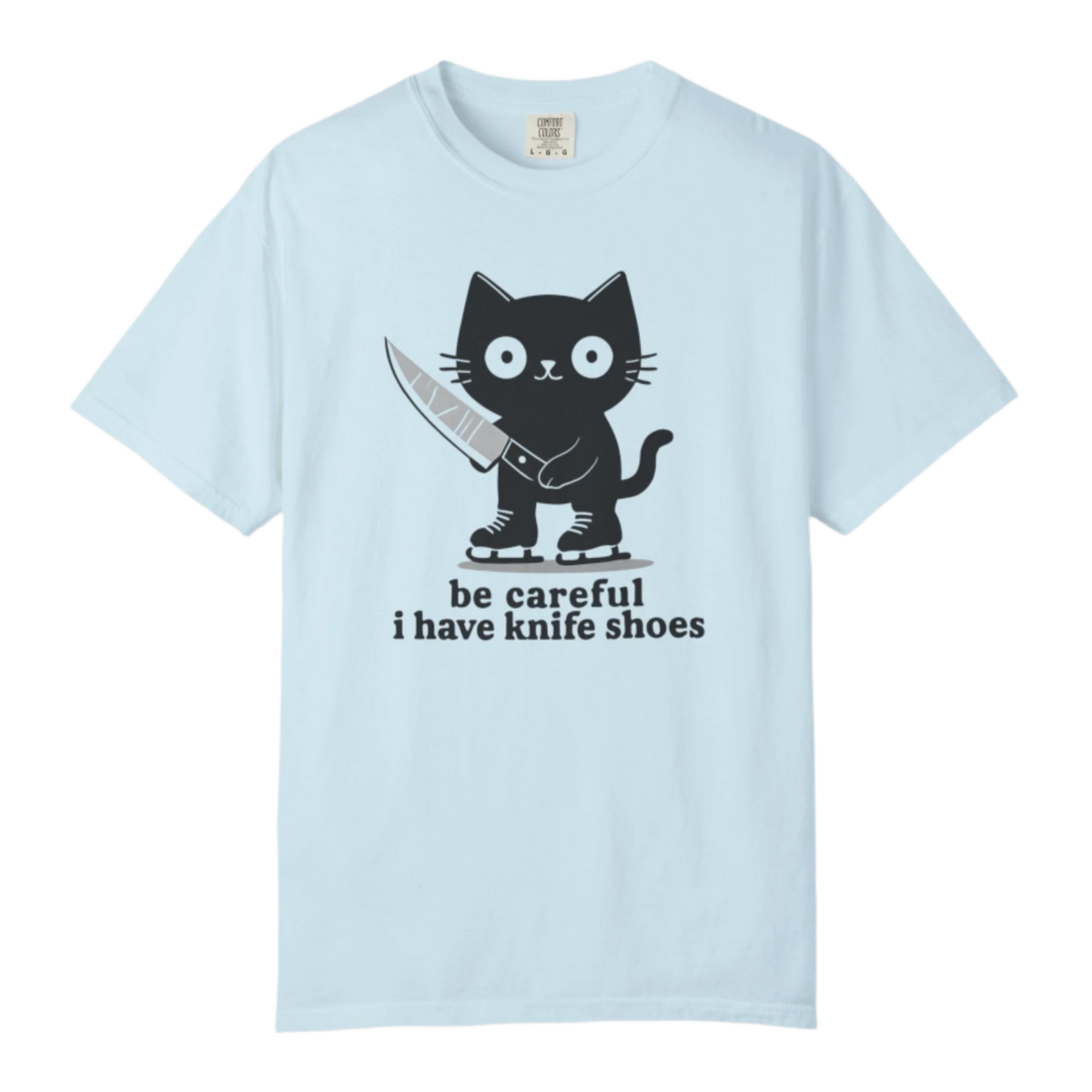 Knife Shoes Cat T-Shirt