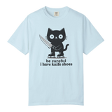 Knife Shoes Cat T-Shirt