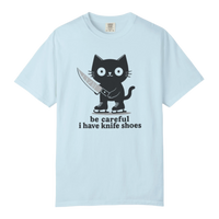 Knife Shoes Cat T-Shirt