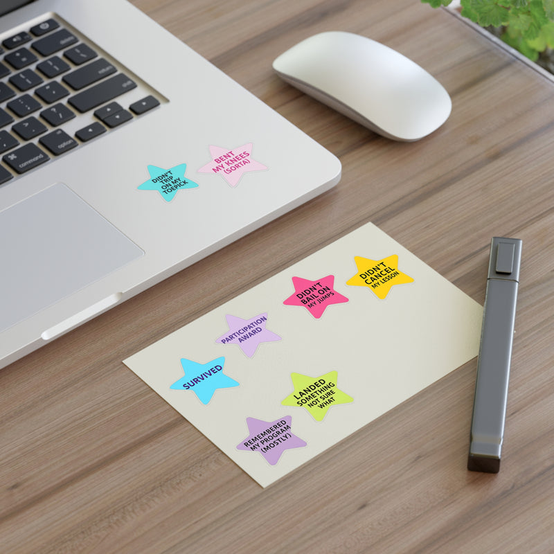 Skater Achievement Stars Vinyl Sticker Sheet