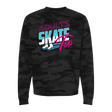 Retro Camo Sweatshirt - Adults Skate Too LLC