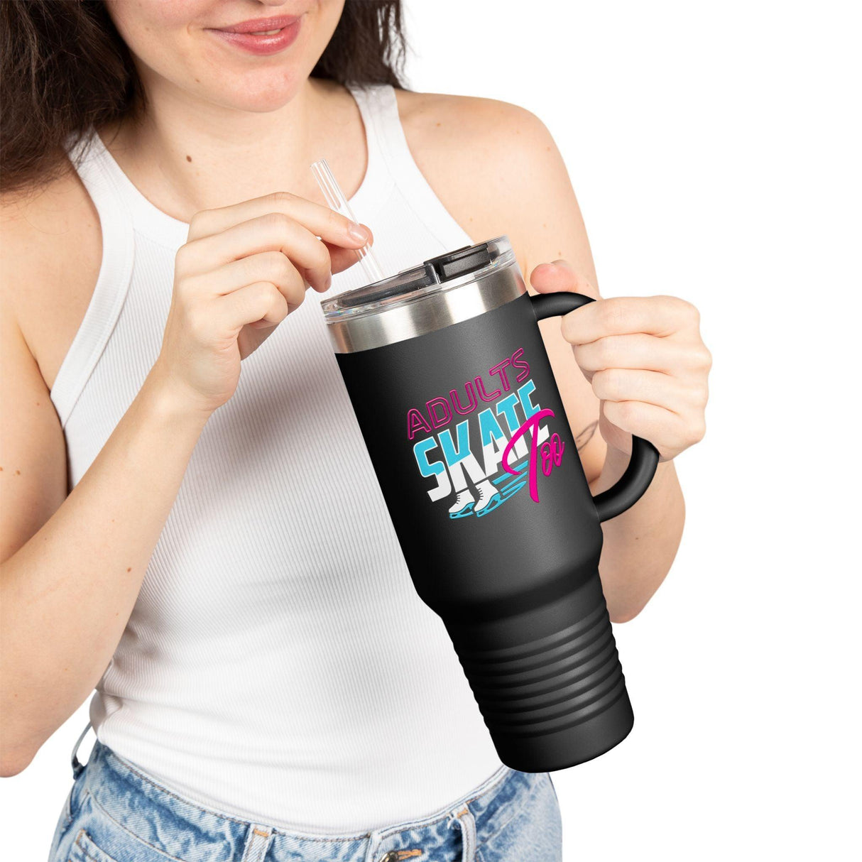 Retro Insulated Travel Mug, 40oz - Adults Skate Too LLC