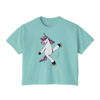 Skating Unicorn Women's Boxy Tee