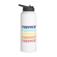 Toepick! 32oz Stainless Steel Water Bottle - Adults Skate Too LLC