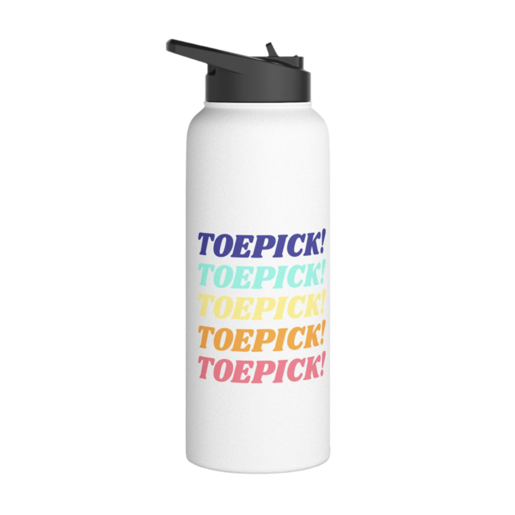 Toepick! 32oz Stainless Steel Water Bottle - Adults Skate Too LLC