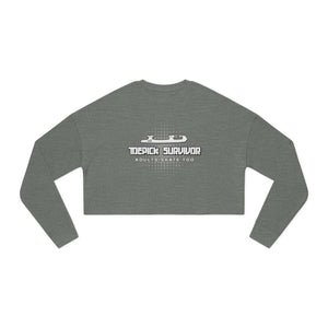 Toepick Survivor Women's Cropped Sweatshirt - Adults Skate Too LLC