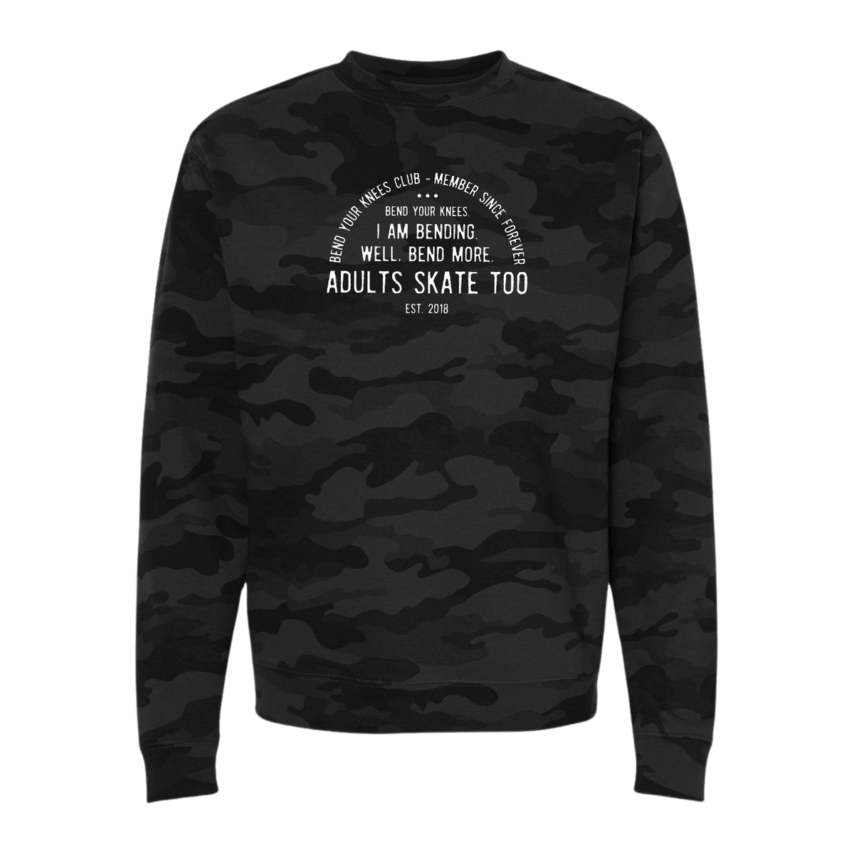 Bend Your Knees Club Camo Sweatshirt