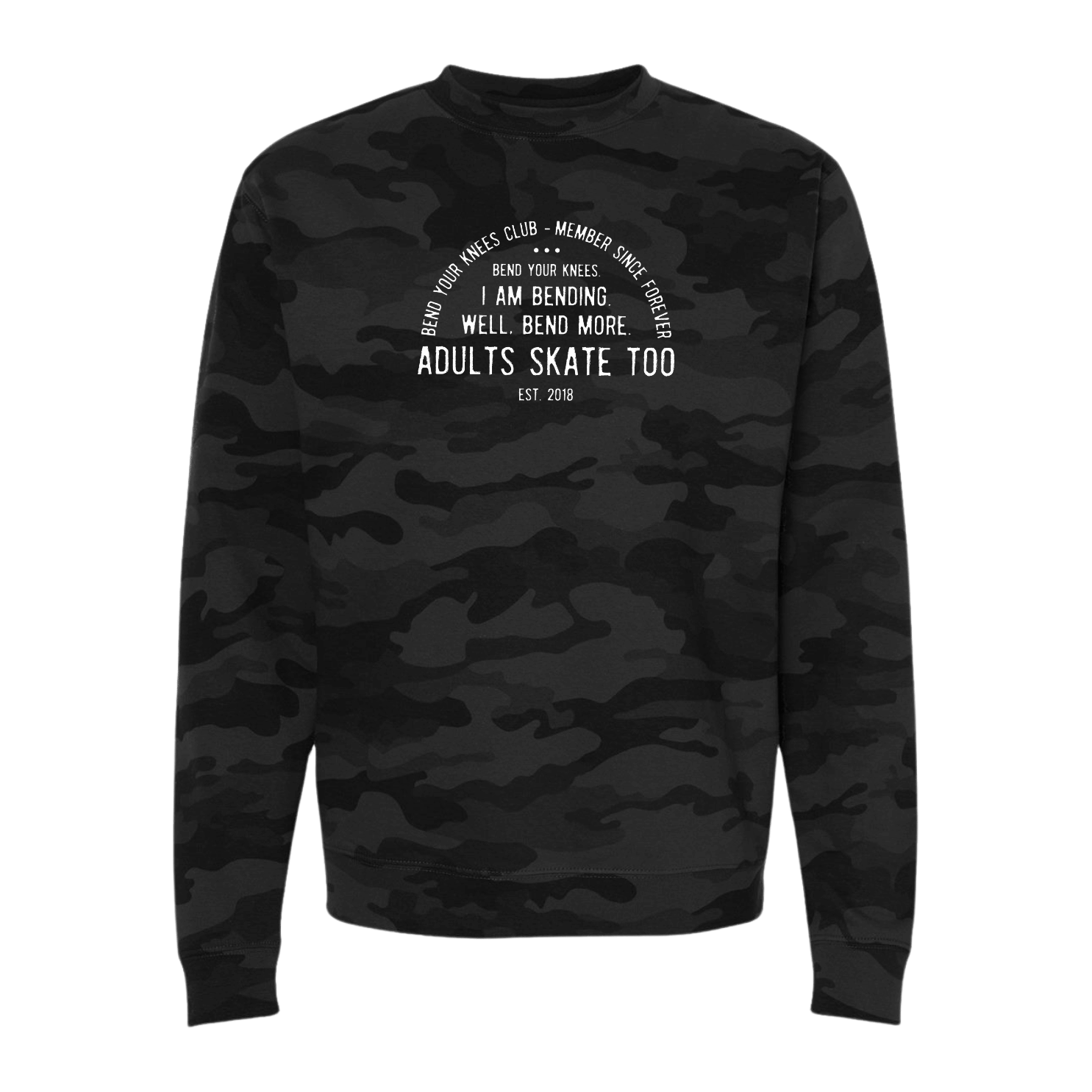Bend Your Knees Club Camo Sweatshirt