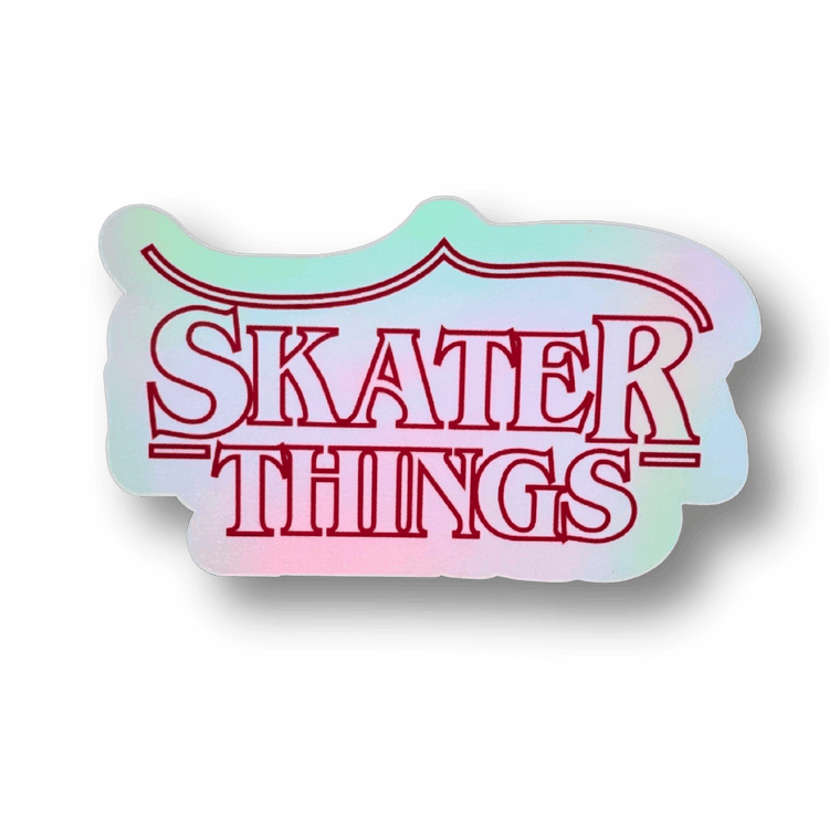 Skater Things Holographic Sticker